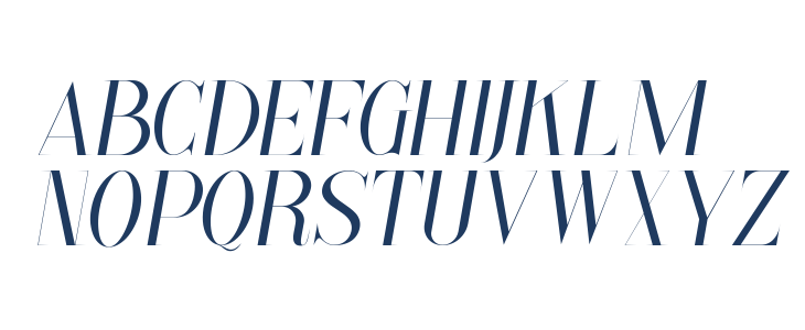 Paradise Thin Demo Italic Lowercase