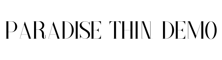 Paradise Thin Demo  لخطوط تنزيل