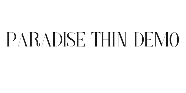Paradise Thin Demo Logo