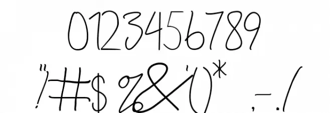 Paradise in Bali Signature Caratteri ALTRI CARATTERI