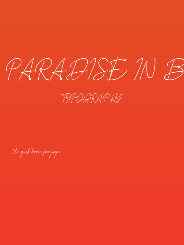 Paradise in Bali Signature Poster