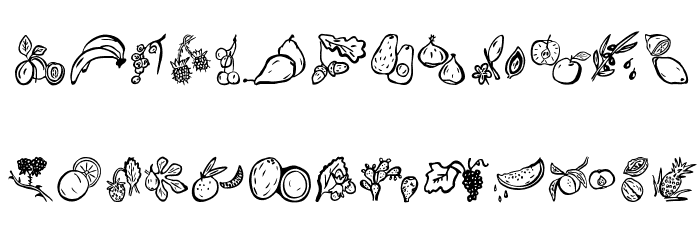 Paradise-s-Fruits Font LOWERCASE