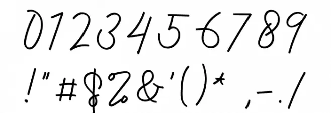 Paradise Font OTHER CHARS