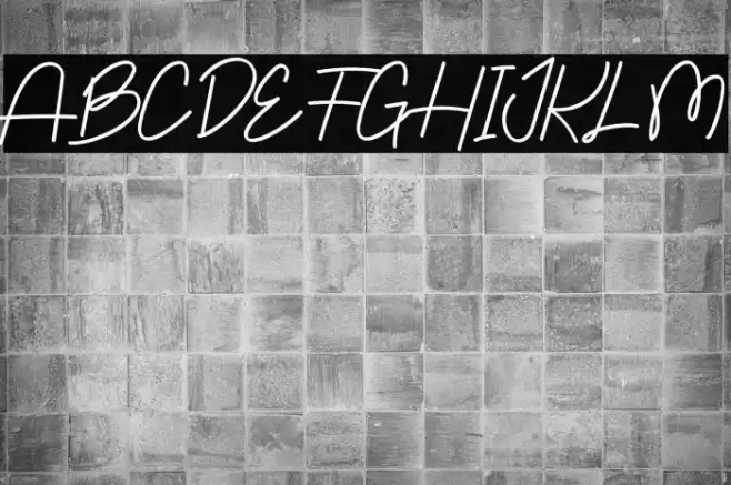 Paradise Font examples