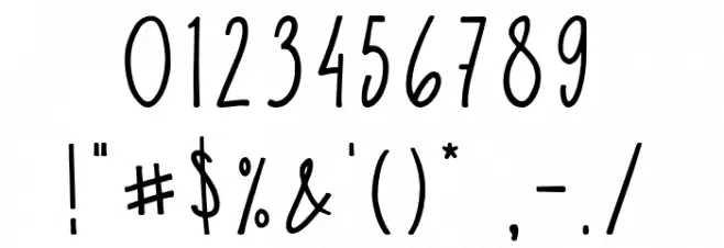 ParadiseIsland Font OTHER CHARS