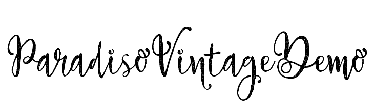 Paradiso Vintage Demo Font
