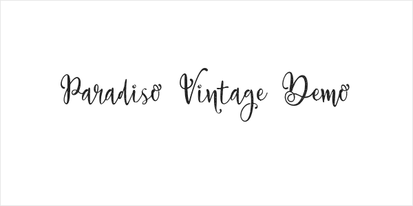 Paradiso Vintage Demo Logo