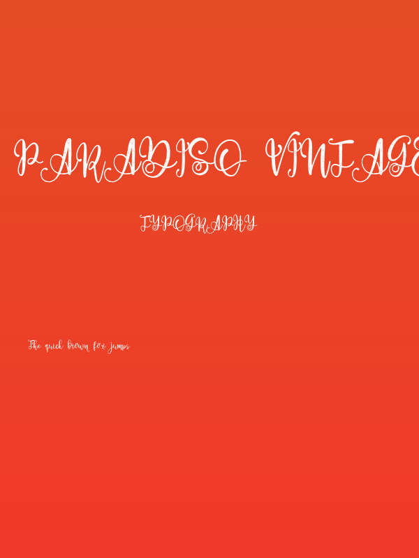 Paradiso Vintage Demo Poster