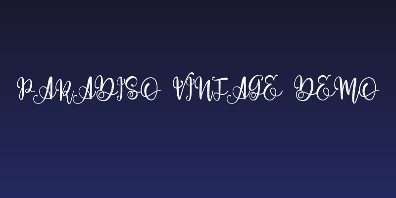 Paradiso Vintage Demo Social Header