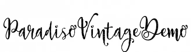 ParadisoVintageDemo  Frei Schriftart Herunterladen