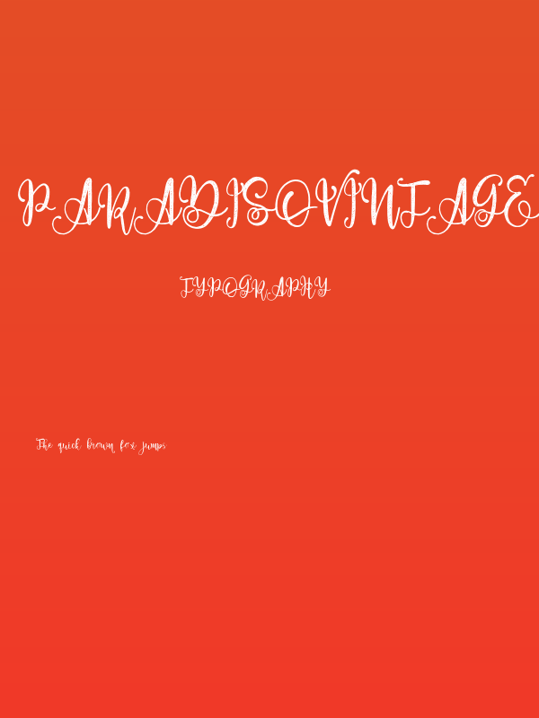 ParadisoVintageDemo Poster