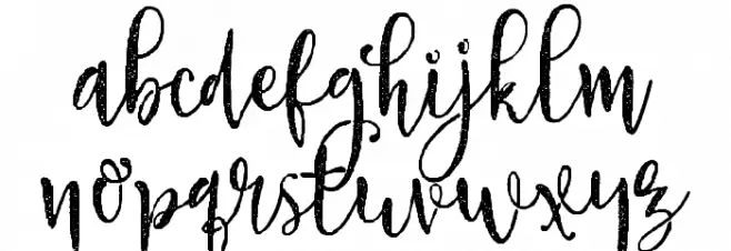 ParadisoVintageDemo Schriftart Kleinbuchstaben