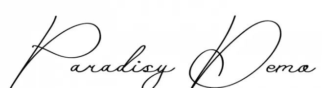 Paradisy Demo  Fuentes Gratis Descargar