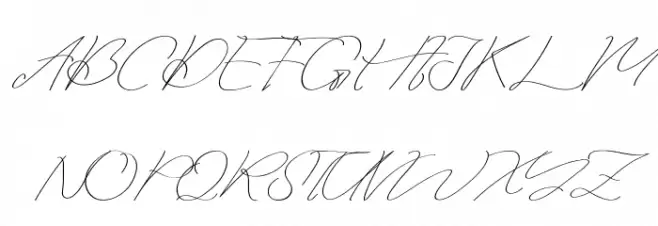 Paradisy Demo Schriftart Groß