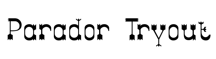 Parador Tryout  Скачать бесплатные шрифты