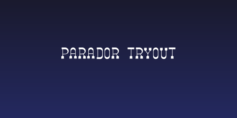 Parador Tryout Social Header