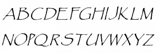 Paradox Italic Fonte MAIÚSCULAS