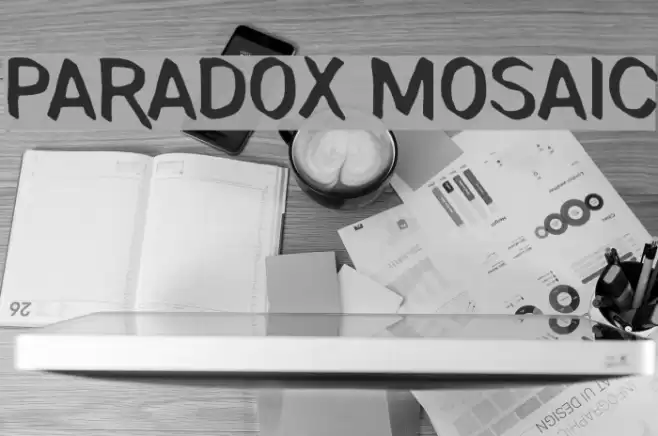 Paradox Mosaic Font examples