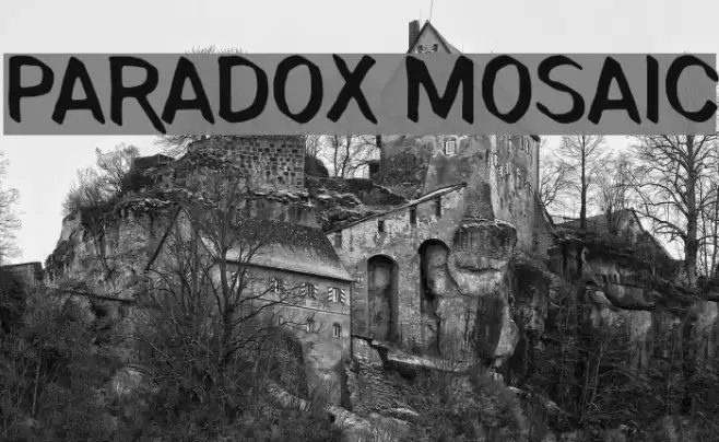 Paradox Mosaic Font examples