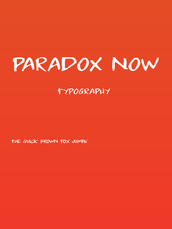 Paradox Now Poster
