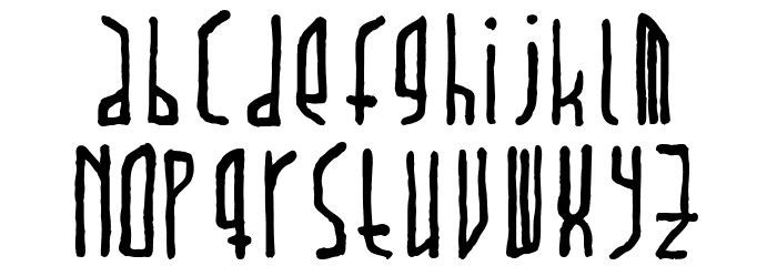 Paradox Font LOWERCASE