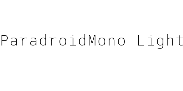 ParadroidMono Light Logo