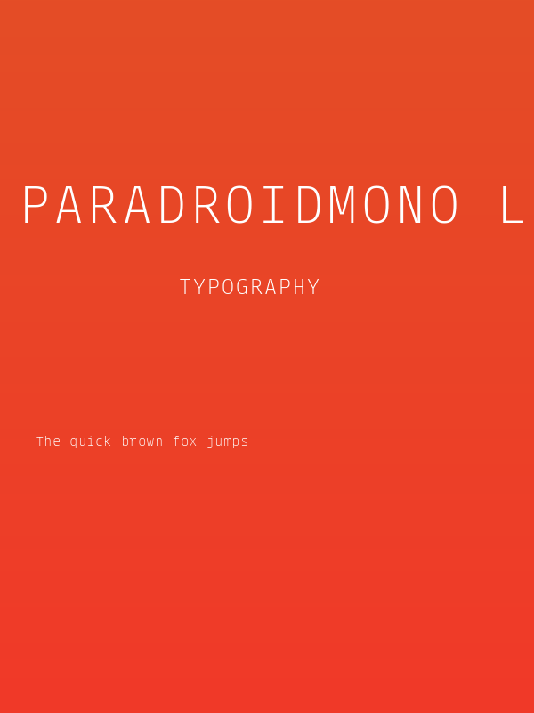 ParadroidMono Light Poster