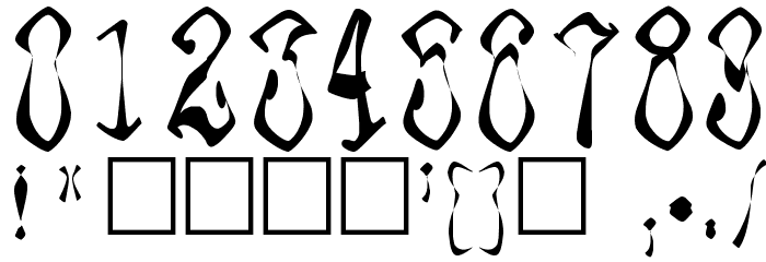 Paraffin Font OTHER CHARS
