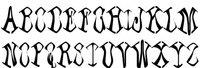 Paraffin Шрифта ВЕРХНИЙ