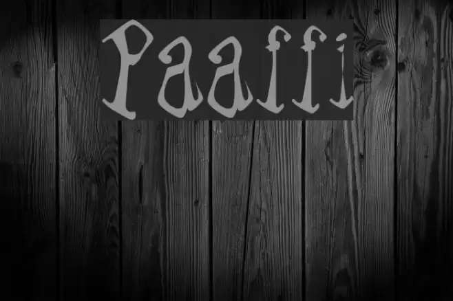 Paraffin Font examples