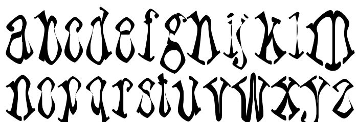 Paraffin Font LOWERCASE