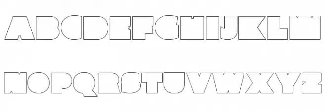 Parafuse Outline Polices MAJUSCULES