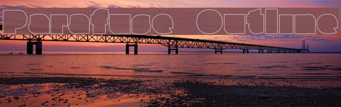 Parafuse Outline Font examples