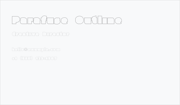 Parafuse Outline Business Card