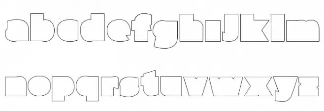 Parafuse Outline 字体 小写
