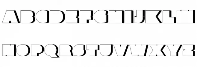 Parafuse Shadow Schriftart Groß