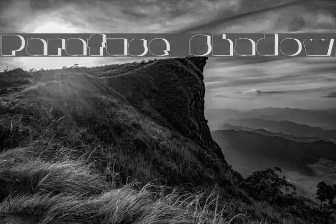 Parafuse Shadow Font examples