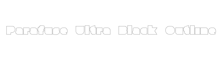 Parafuse Ultra Black Outline  les polices de caractères gratuit tlcharger