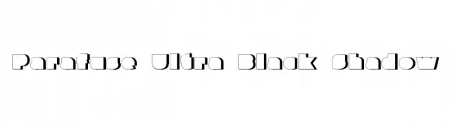 Parafuse Ultra Black Shadow  baixar fontes gratis