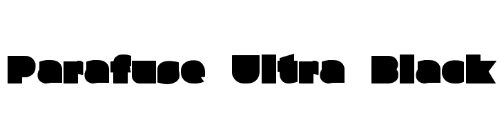 Parafuse Ultra Black Font