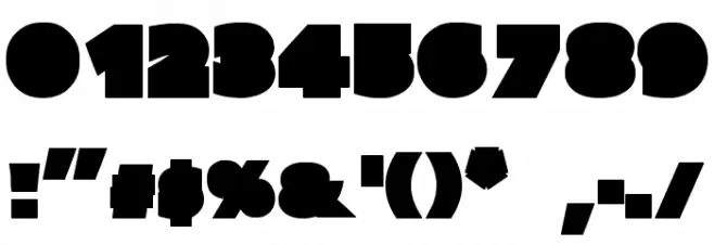 Parafuse Ultra Black Font OTHER CHARS