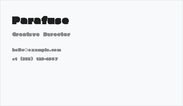Parafuse Business Card