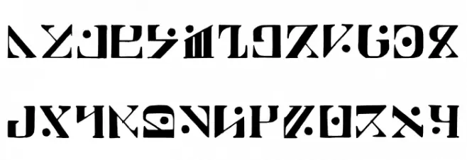 Paraghyph Ver 1 Regular خط أحرف كبيرة