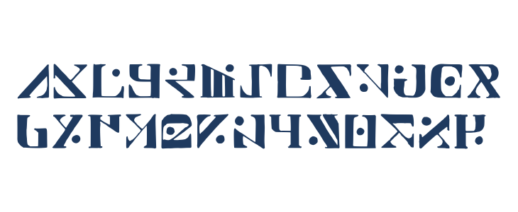 Paraghyph Ver 1 Regular Lowercase