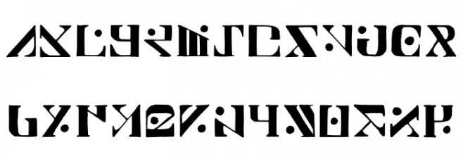 Paraghyph Ver 1 Regular Font Litere mici