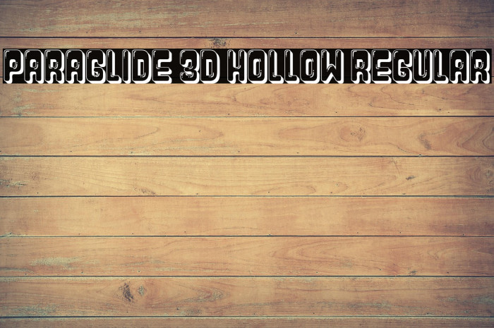 Paraglide 3D Hollow Regular Example 1