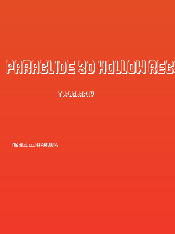 Paraglide 3D Hollow Regular Poster