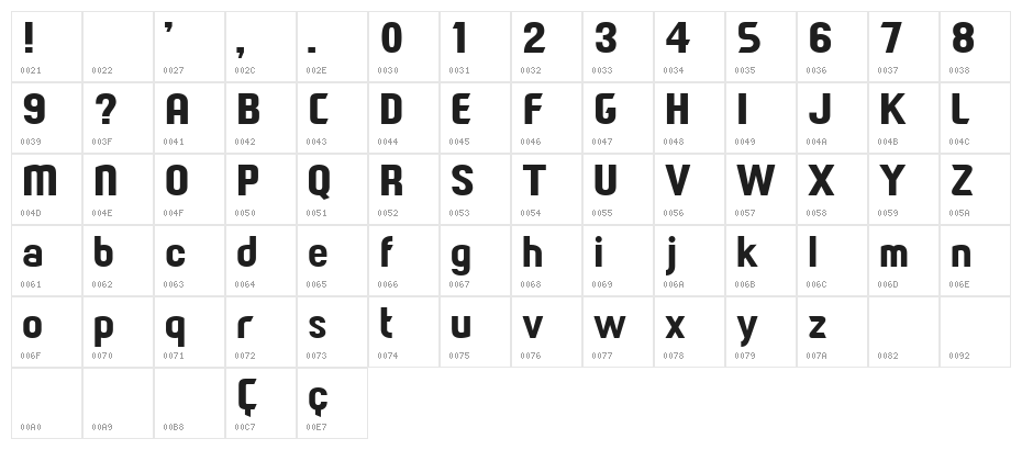 Paragon Black Character Map