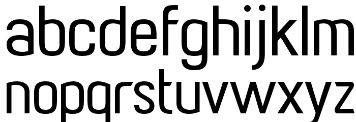 Paragon Medium Font LOWERCASE