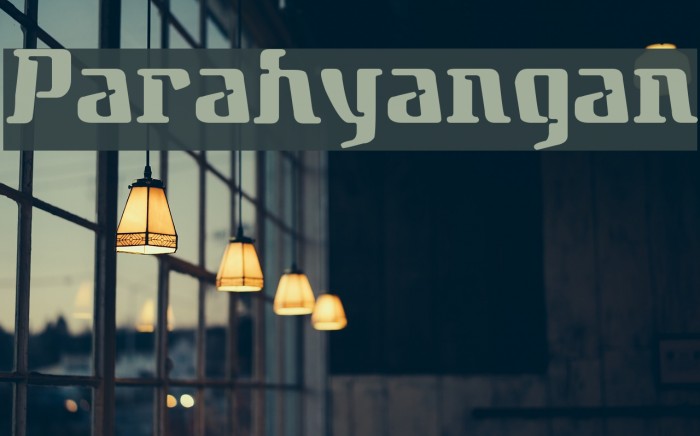 Parahyangan Font examples